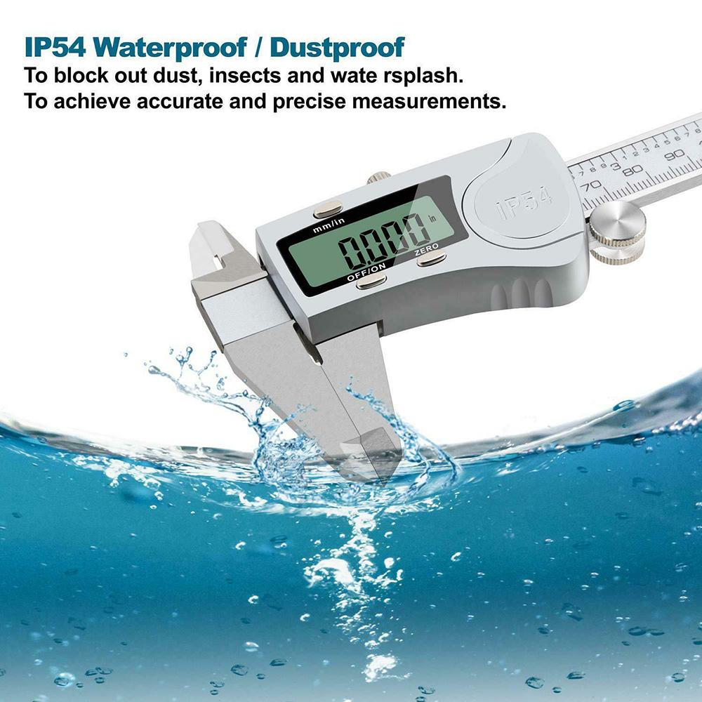 Thước kẹp điện tử 300 mm, chống nước tiêu chuẩn IP54  - Thép cứng không gỉ -  cấp chính xác +/- 0.02 mm