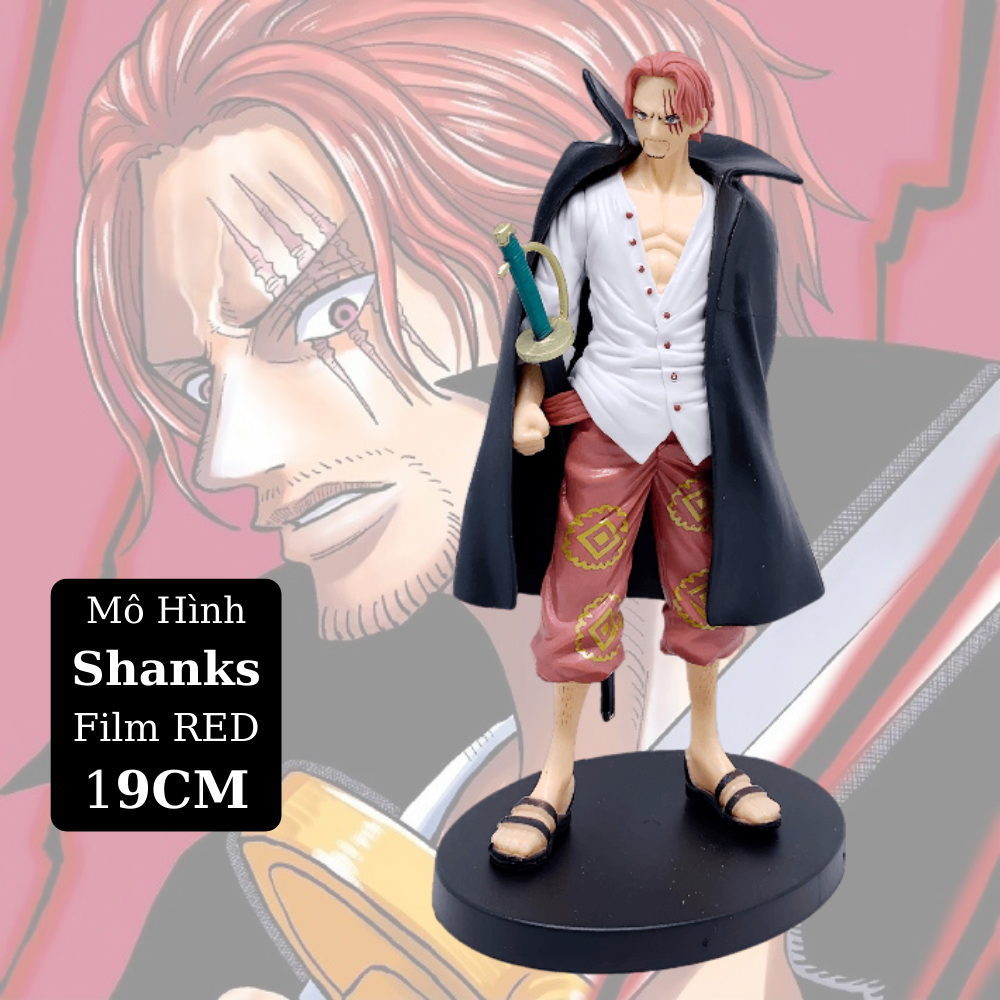 Mô Hình Shanks Film RED 19CM Mô hình One Piece Figure Mô Hình Anmie One Piece Luffy Vua Hải Tặc