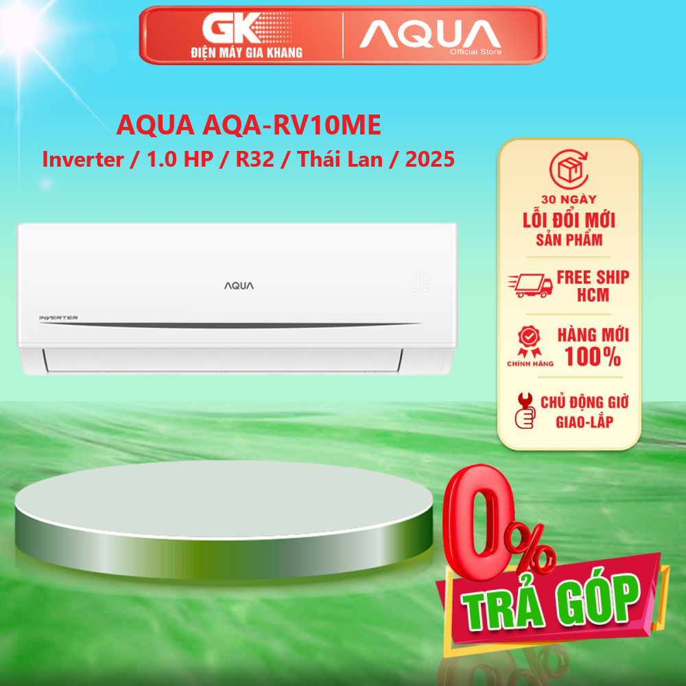 AQA-RV10ME / AQA-RV13ME Máy lạnh Aqua Inverter 1 HP / 1.5 HP - GIAO TOÀN QUỐC