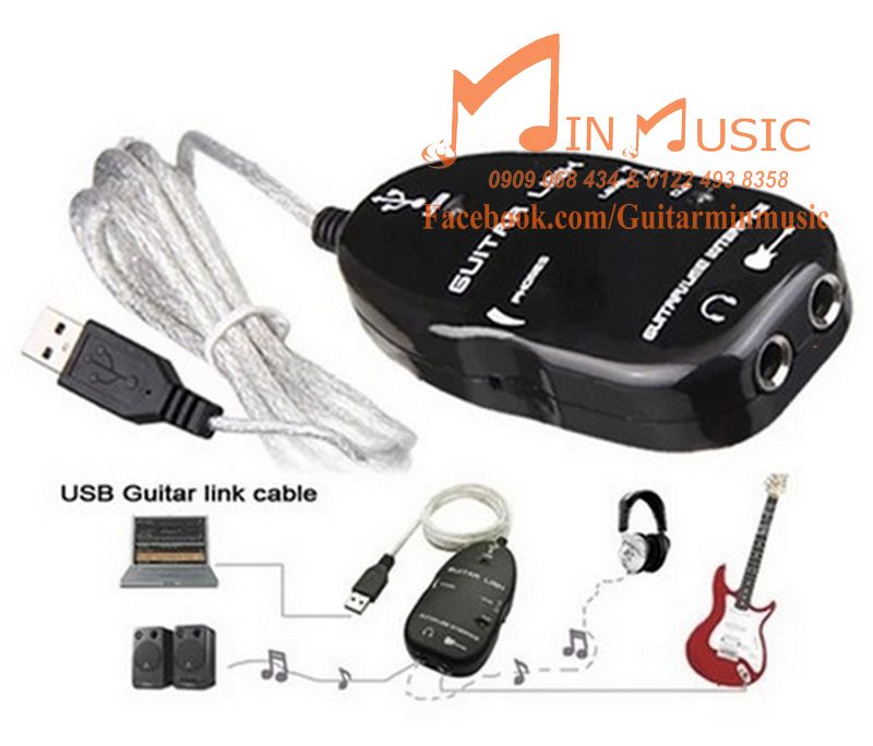 Cable usb guitar link kết nối đàn guitar với máy tính