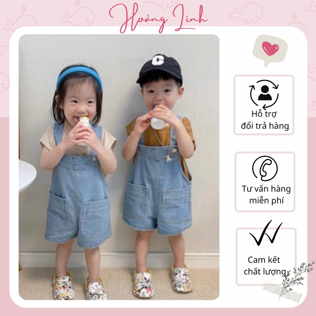 Yếm jeans cho bé gái bé trai mặc siêu xinh - hàng tuyển chọn