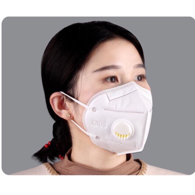 Khẩu Trang N95 kháng khuẩn, có van thở, chống bụi mịn PM2.5