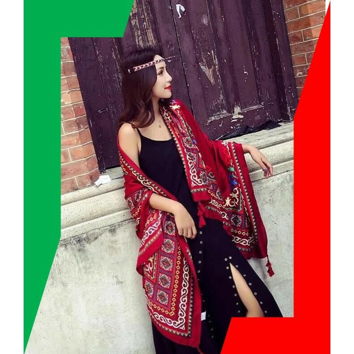 Khăn Choàng Boho Vintage