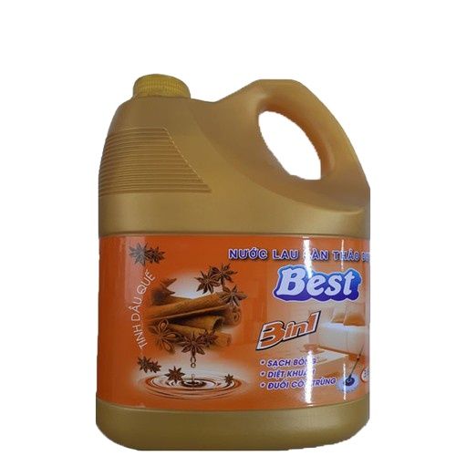 Nước lau sàn tinh dầu quế thảo mộc 3600ml. thơn dịu nhẹ