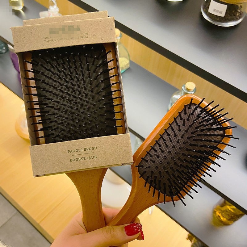 Aveda phong cách rắn gỗ sồi lược làm tóc túi khí đệm khí lược massage làm