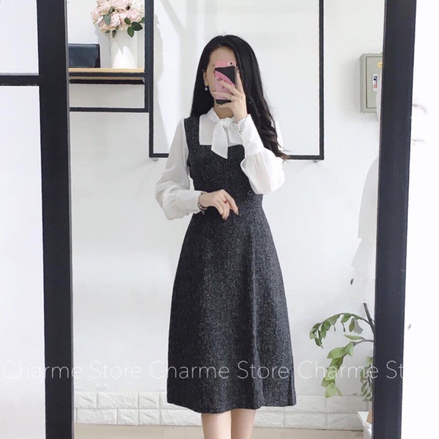 40 Mẫu váy đầm yếm đẹp nhất kiểu dáng Hàn Quốc  VNTESTBANK