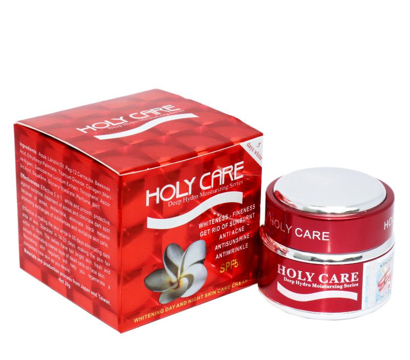 Chính hãng] kem tái tạo da dưỡng trắng da ngày và đêm 5in1 holy care đỏ 20g