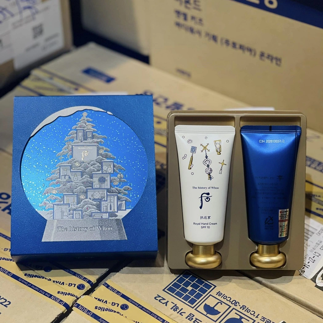 Kem dưỡng da tay whoo royal hand cream spf10 set
