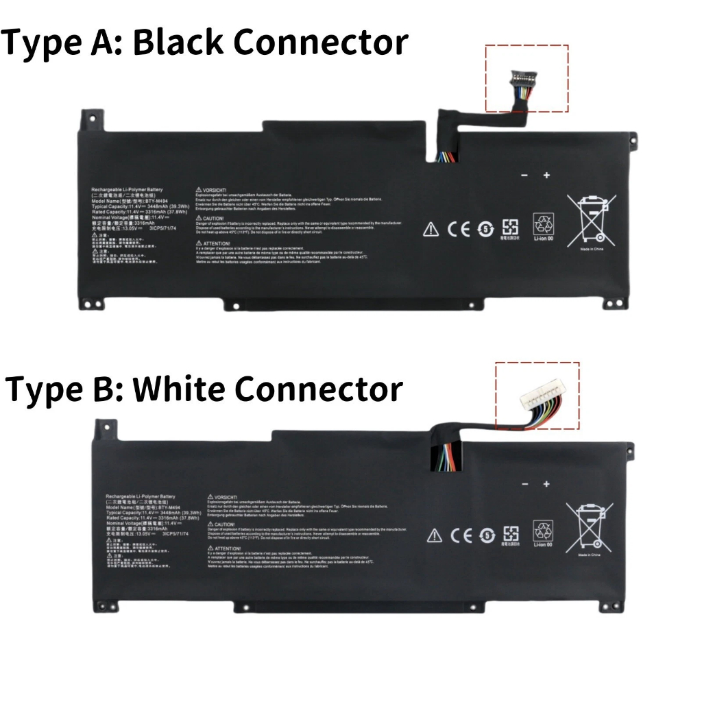Pin ZIN BTY-M494 dành cho MSI Modern 15H B12M C13M B13M Modern 14 14 B5M C5M C11M C12M C12MO