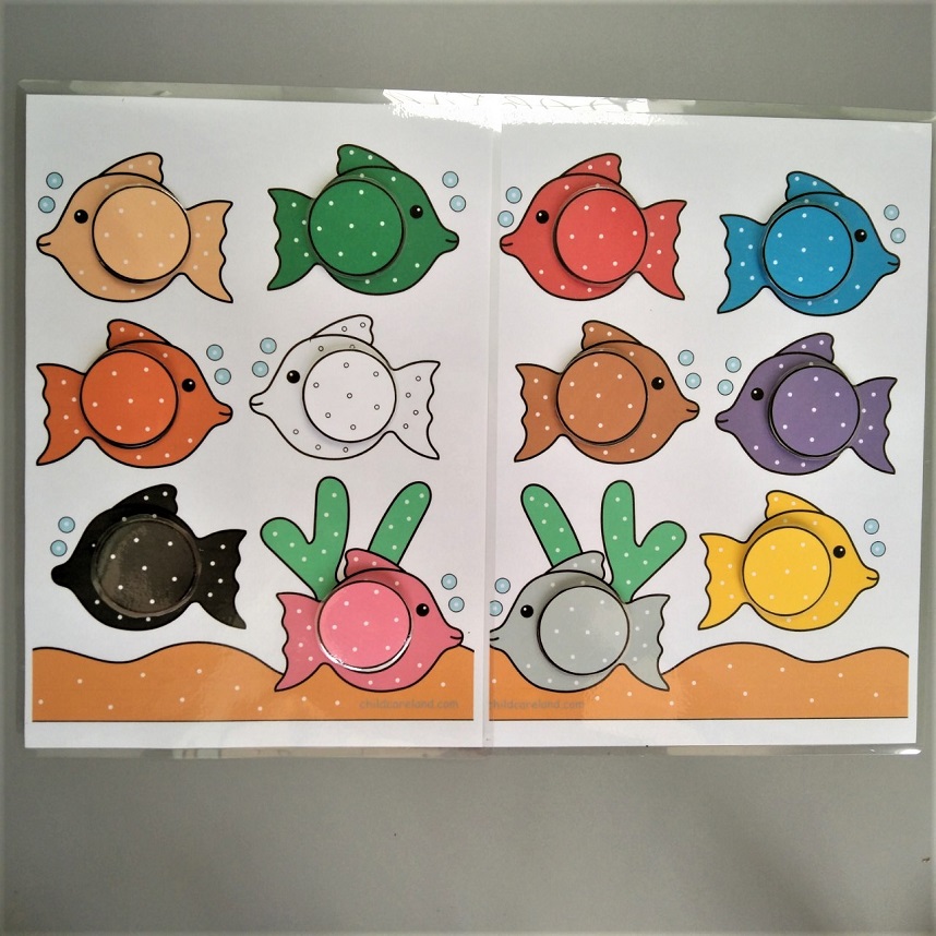 Học liệu - matching cá sắc màu