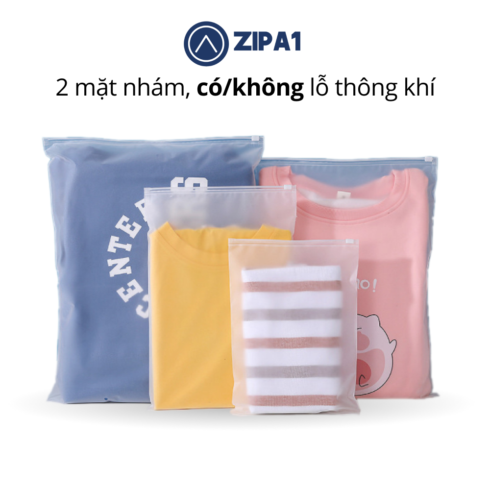 [GIÁ SỈ CỰC RẺ] 10 Túi Zip Lụa 2 MẶT NHÁM Siêu Đẹp, Bền, Siêu Chống Thấm, Tiện Lợi - Túi Zipper A1005 - Zip A1