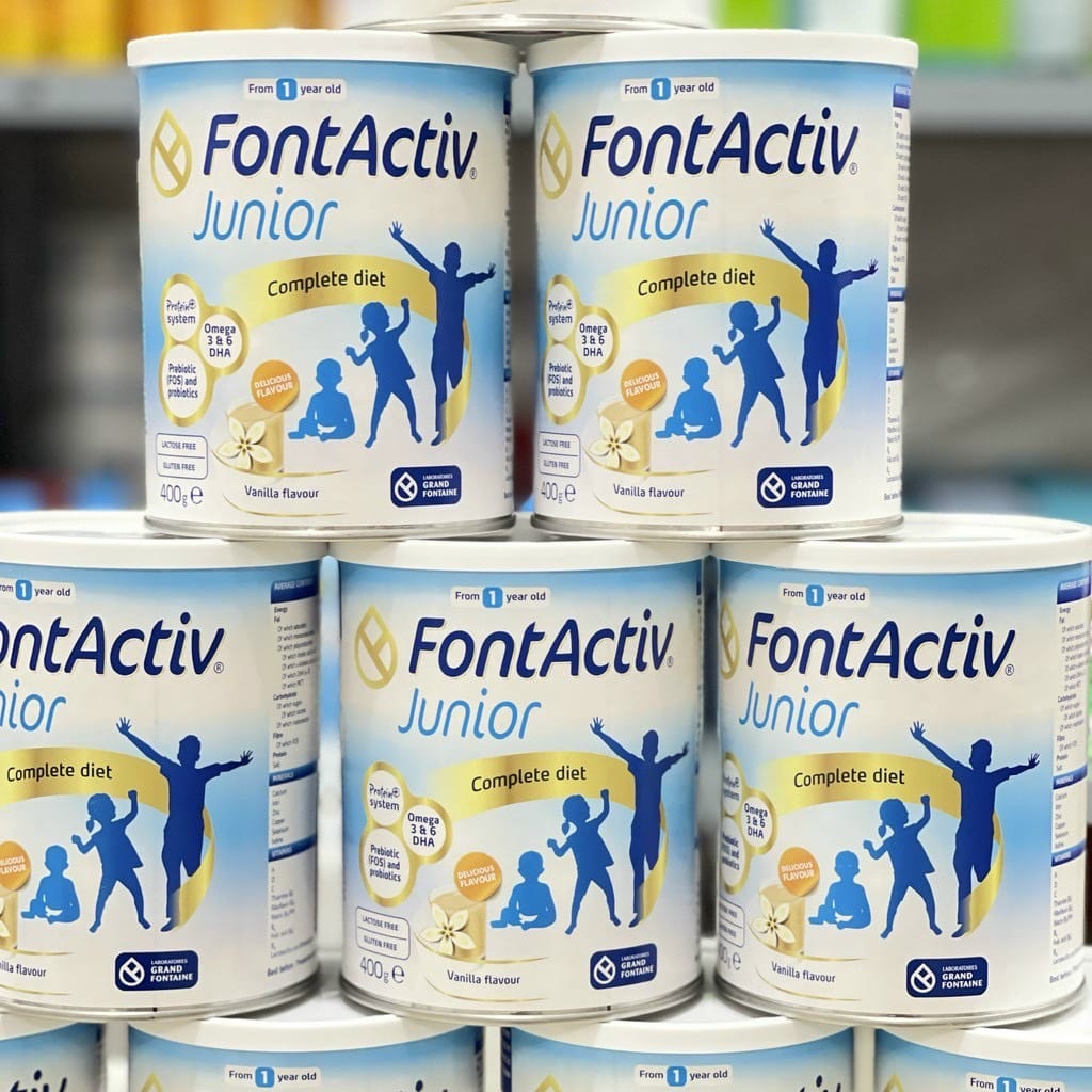 Sữa bột tăng chiều cao Fontactiv Junior Vanilla - lon 400g date T6,T8 23