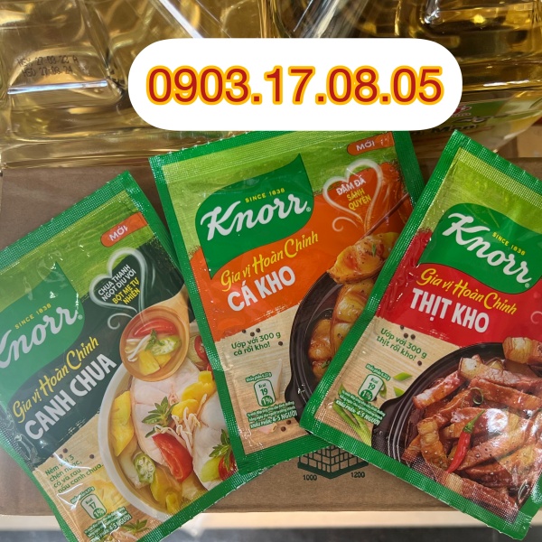 Gia vị nêm sẵn knorr canh chua/ cá kho/ thịt kho
