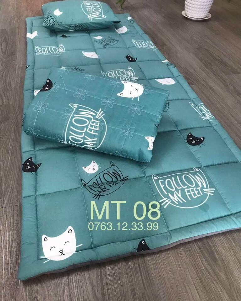 SÉT NỆM NGỦ VĂN PHÒNG;ĐỆM NGỦ DU LỊCH -  size 90x190cm gấp gọn tiện lợi đa năng
