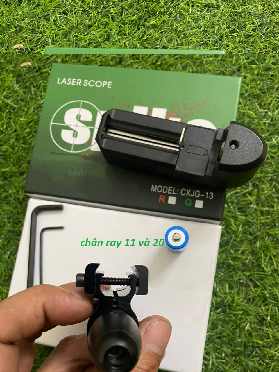 laser nhọn,tia laser đỏ phù hợp kẹp ống tròn ,ray 11-20