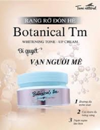 Kem ủ trắng lên tone Botanical Tami natural 250g