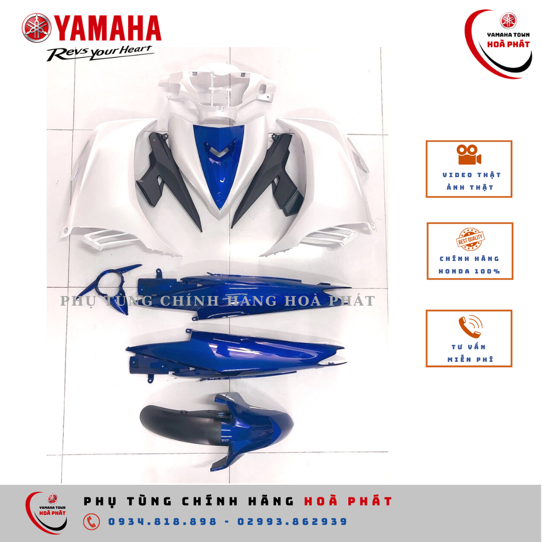 Full 10 món dàn áo mũ màu exciter 135 đời 2014 chính hãng yamaha 100%