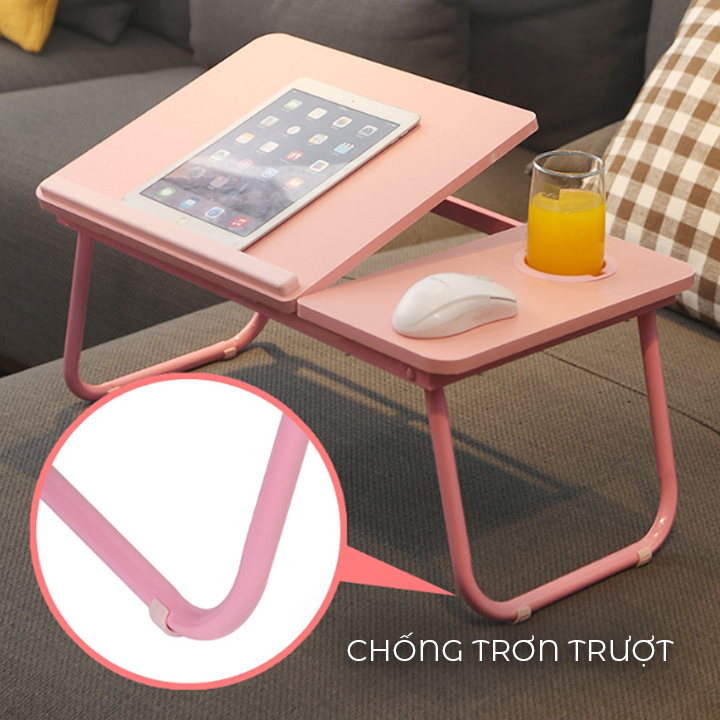 Bàn học thông minh gấp gọn có khe để ipad tiện dụng có thể điều chỉnh nâng lên hạ xuống