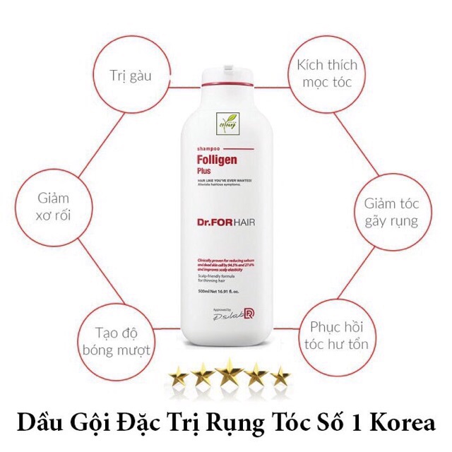 Dầu gội trị rụng tóc Dr For ngay ngừa gãy rụng được chuyên gia khuyên dùng