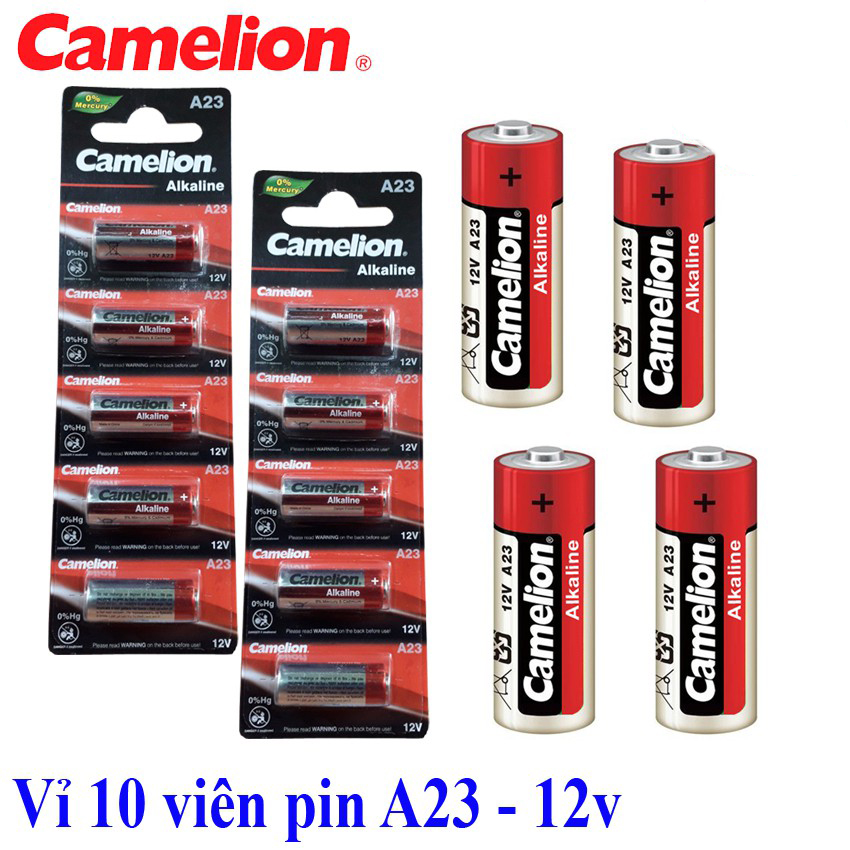 Combo 10 viên Pin A23 Camelion Alkaline 12V chính hãng