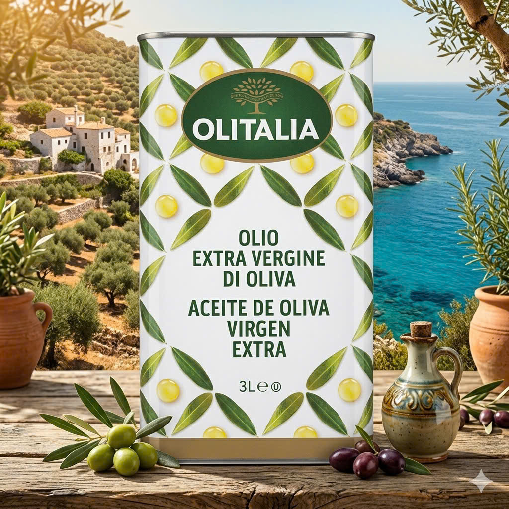 Dầu oliu ép lạnh nguyên chất Extra Virgin của Ý Italia 3L. Best before: 27/08/2026