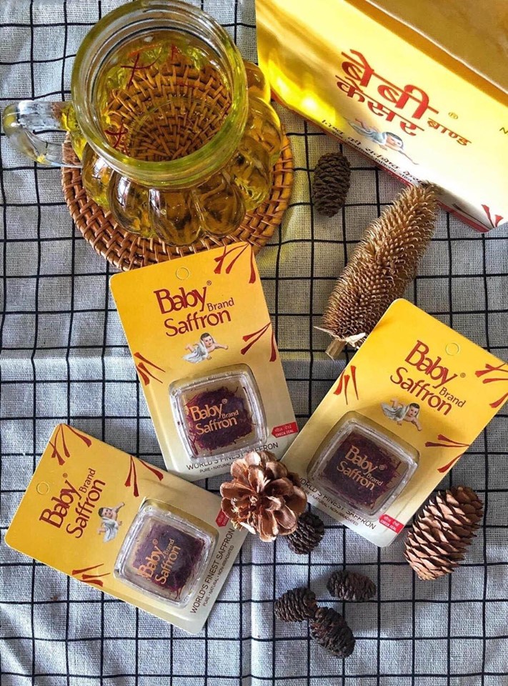 Nhụy hoa nghệ tây Baby Brand Saffron Ấn Độ Chính Hiệu 1gam