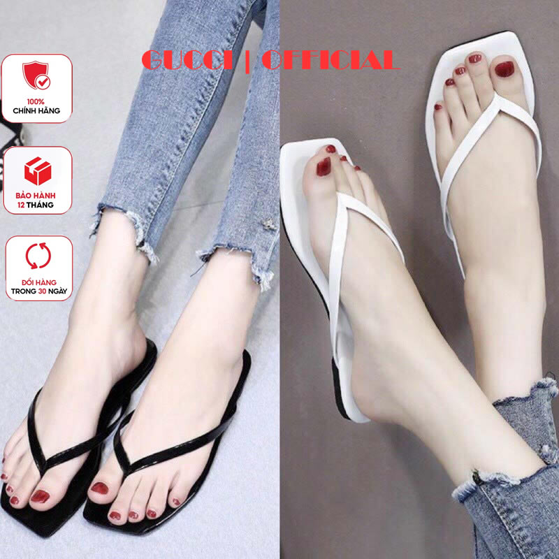 Dép kẹp nữ cao cấp quai mảnh Gucci GC01, dép kẹp nữ thời trang trẻ