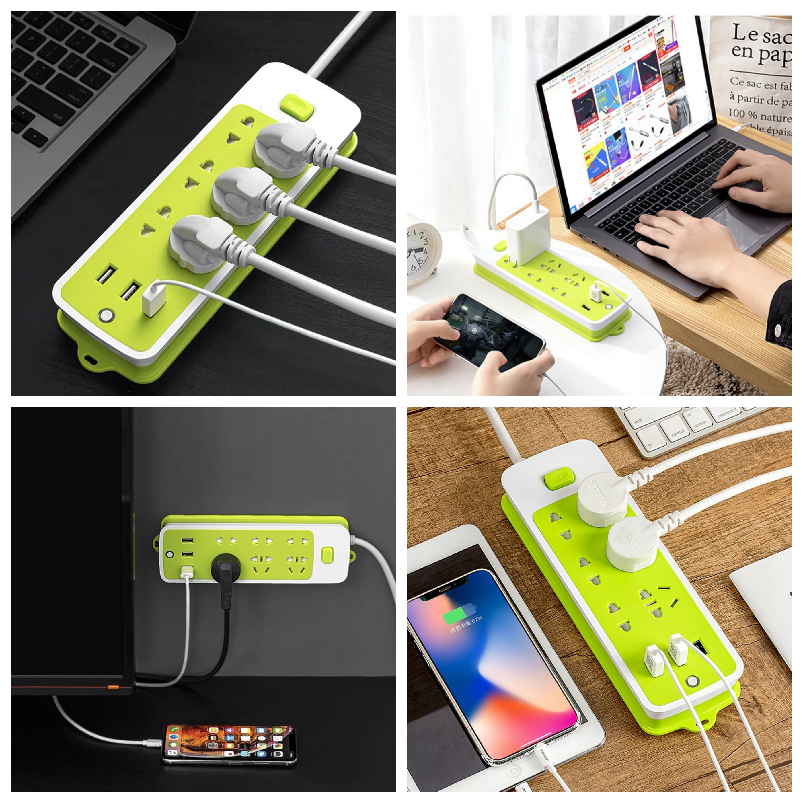 Ổ cắm điện đa năng usb | ổ điện 6 lỗ và 3 cổng sạc usb | ổ cắm điện đa năng