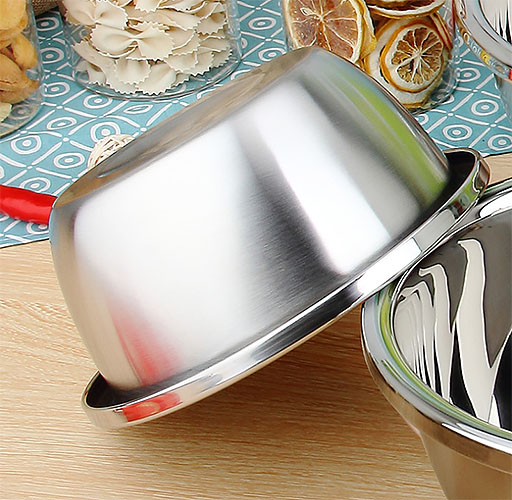 [Inox 304] Âu Inox Đáy Sâu Trộn Bột, Trộn Salad, Rửa Rau Củ Cao Cấp Loại Dày Tiêu Chuẩn Nhà Hàng Size 24cm