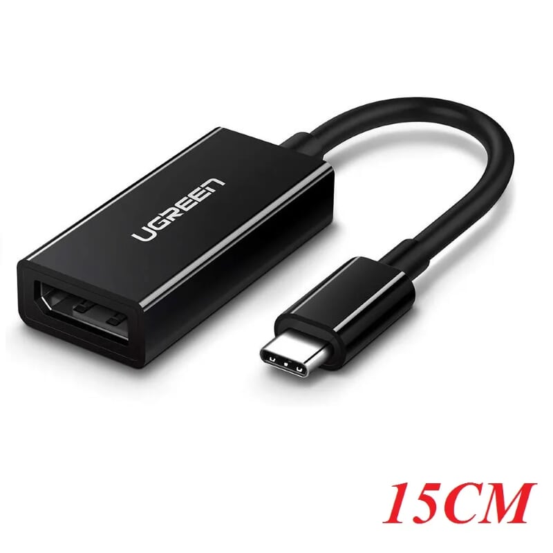 Ugreen 50433 15cm màu đen cáp chuyển đổi type c sang displayport cao cấp 50433