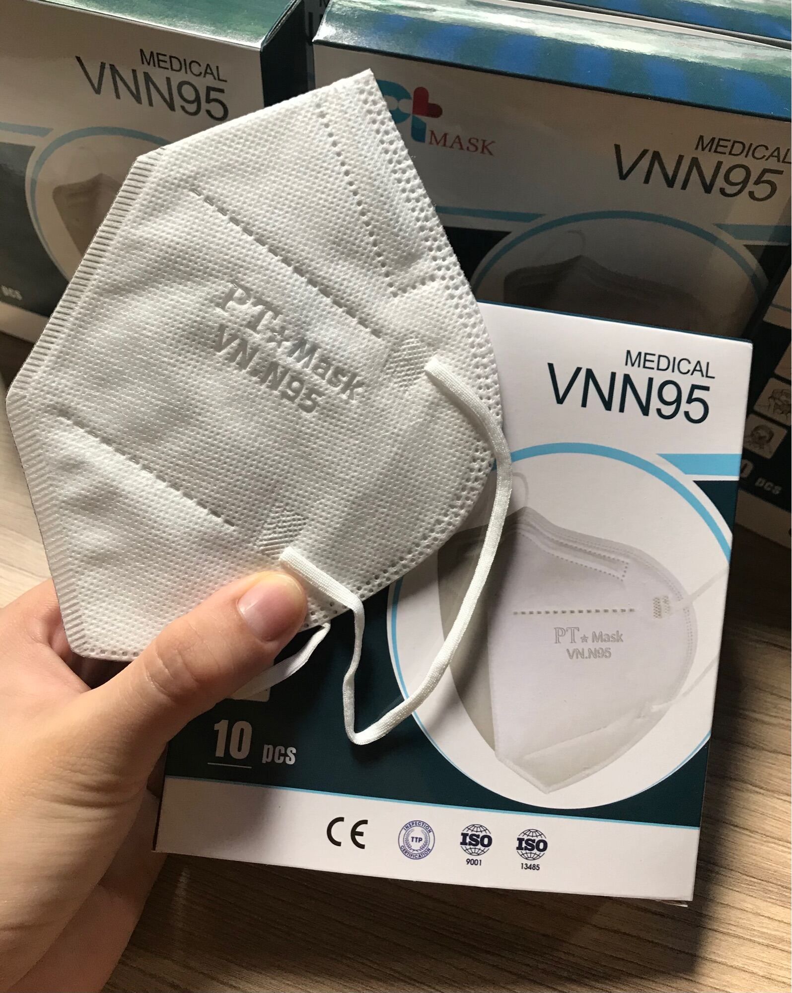 Combo 10 hộp khẩu trang = 100 cái khẩu trang n95 4 lớp chính hãng pt | 1 hộp /10cái