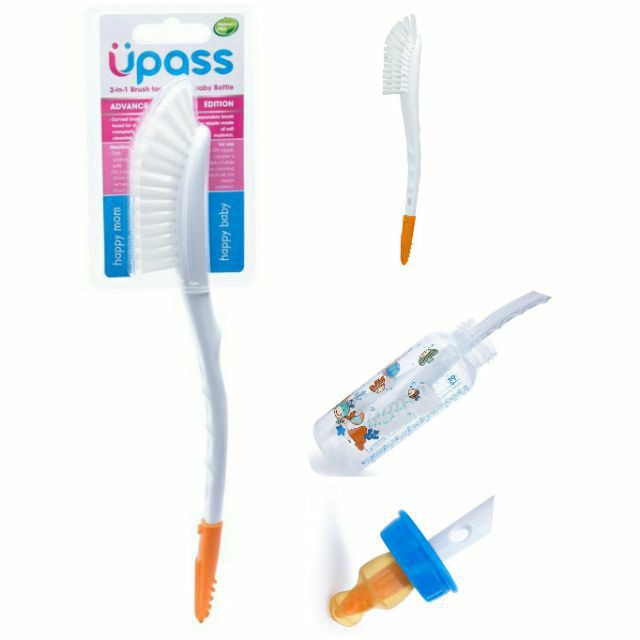 Cọ rửa bình sữa và núm ty upass 2 trong 1 up7806f