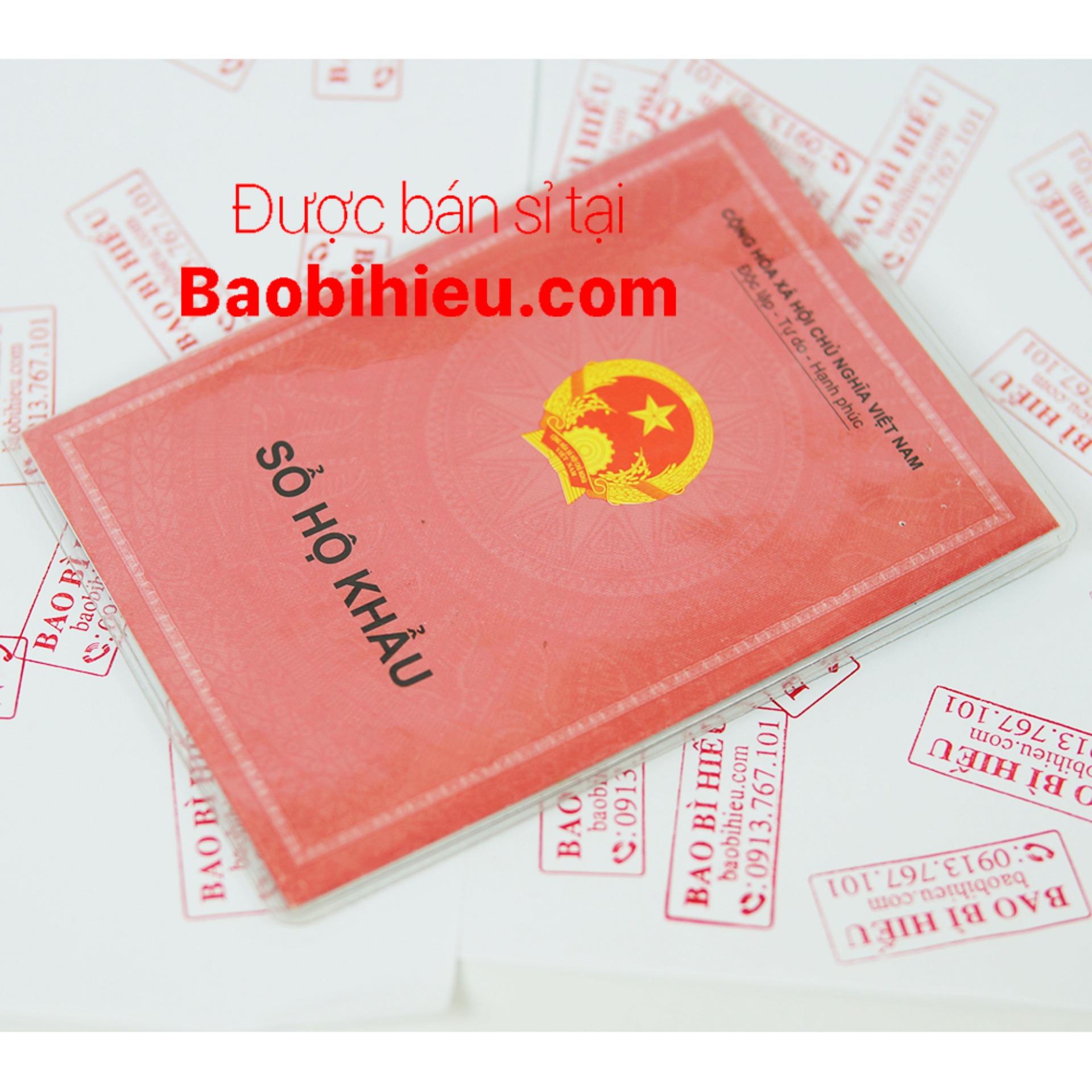 Vỏ bao bọc Sổ Hộ Khẩu dẻo trong chống nhàu, chống xước, chống thấm, chống ướt B155