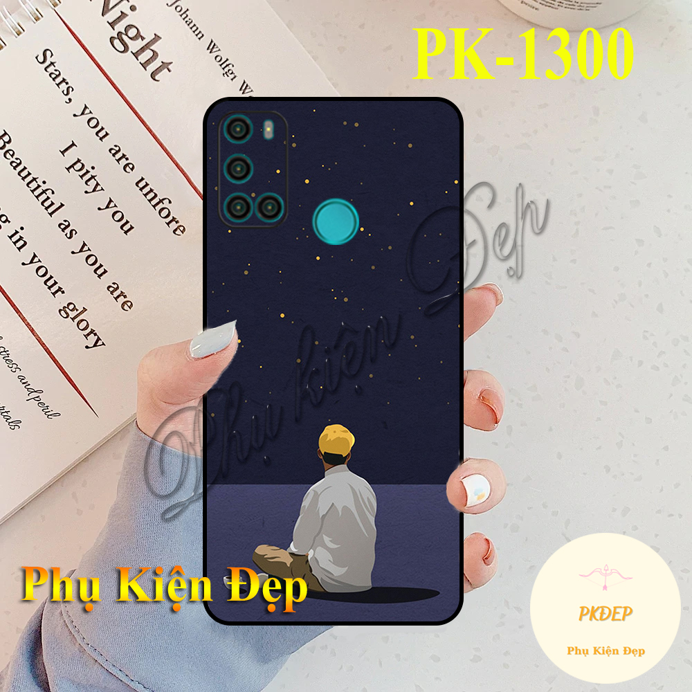 Ốp lưng Vsmart Joy 4 dẻo đen in hình Couple thả tim siêu đáng yêu siêu đẹp