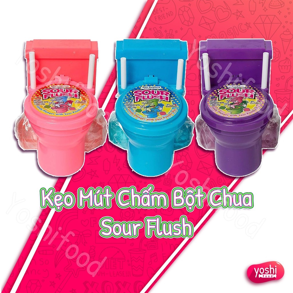 Kẹo mút bồn cầu Sour Flush HOT SALE