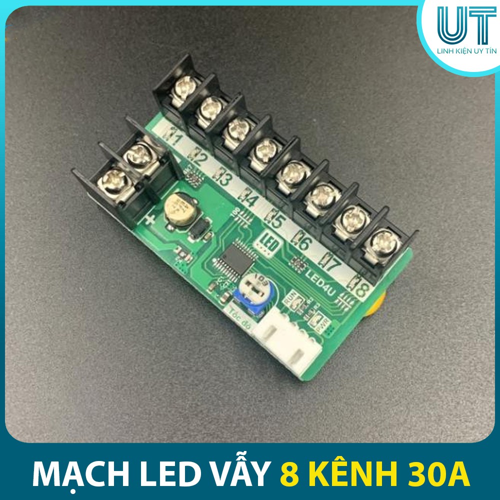 Mạch Led Vẫy 8 Kênh 30A LED4U-4U0830