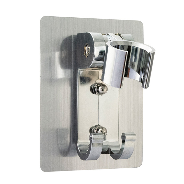 Giá đỡ vòi inox sen hít tường không cần đục lỗ kết hợp móc treo đồ