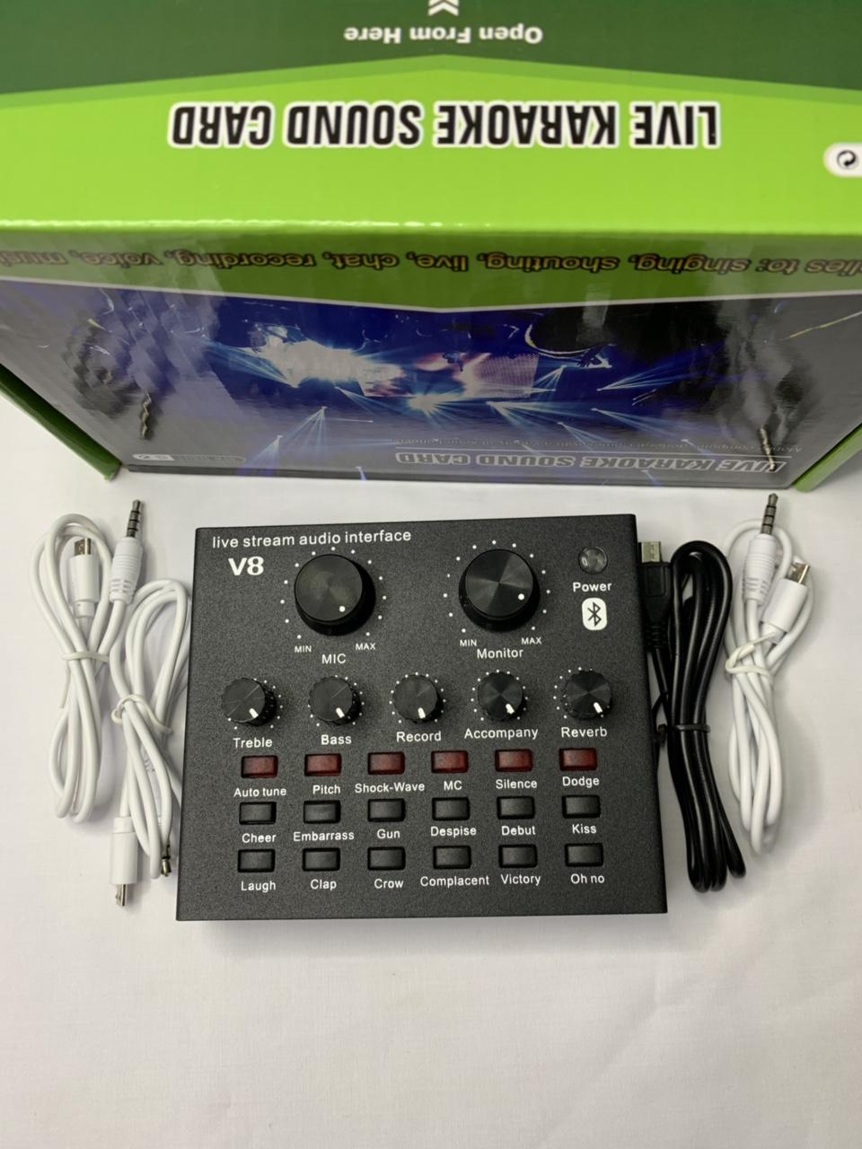 Sound Card V8 Có Bluetooth không cần dây lấy nhạc bh 6 tháng