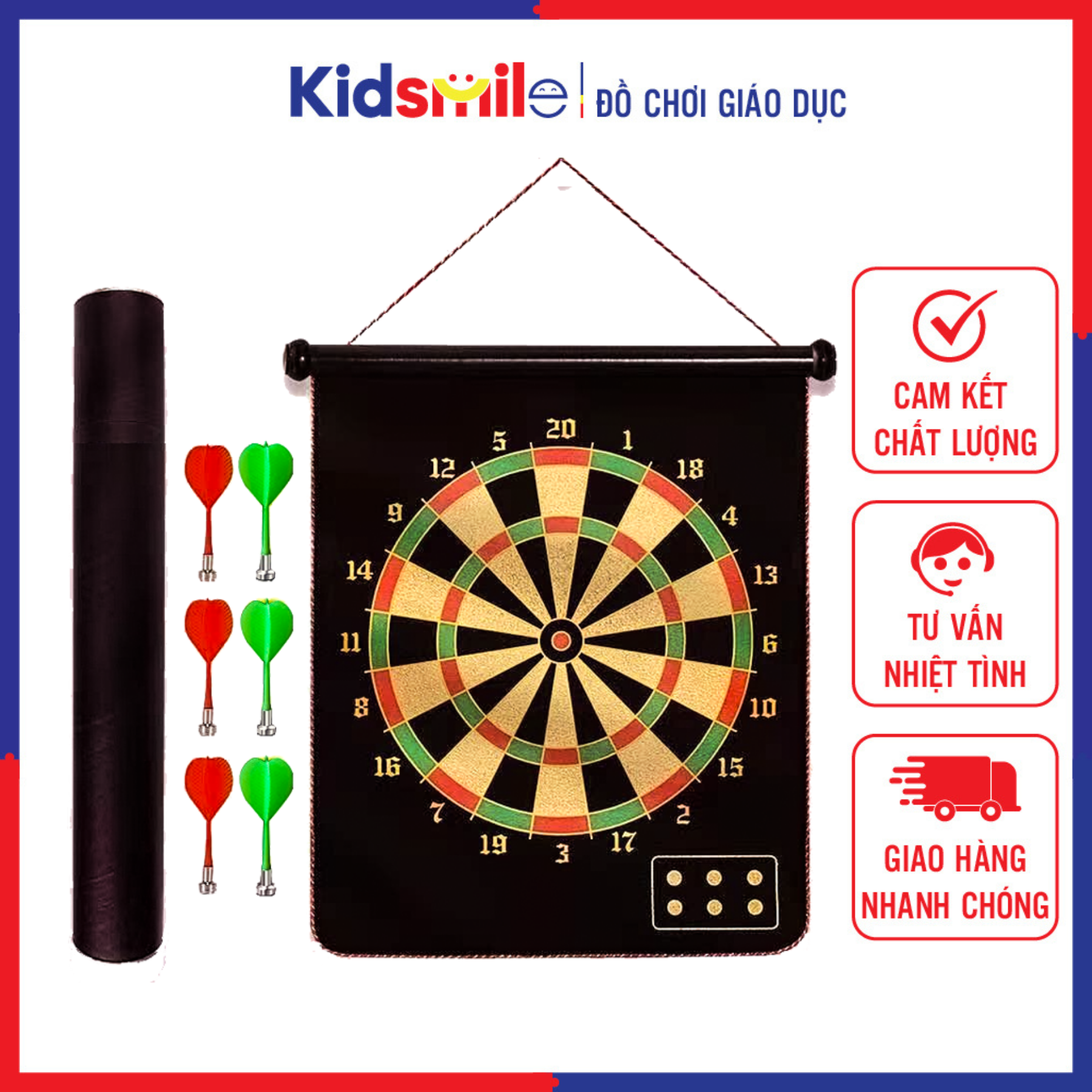 Đồ chơi phi tiêu nam châm 2 mặt  36x46 CM ( 6 phi tiêu ) không nhọn an toàn dành cho cả người lớn và trẻ em,rèn luyện thể lực,cải thiện sự tập trung, giảm stress, gắn kết tình cảm bạn bè, đồng nghiệp, gia đình