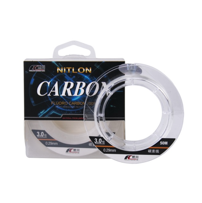 Dây câu carbon cao cấp - cuộn 50 mét - Thẻo carbon siêu tải