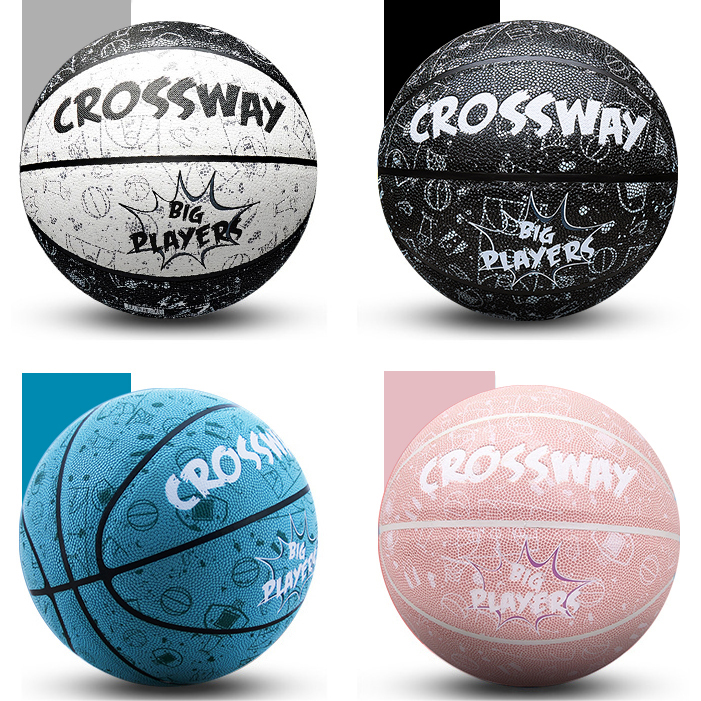 Quả Bóng Rổ Chính Hãng CrossWay, Banh Bóng Rổ Size Số 7 Thích Hợp Cho Sân Bóng Rổ Ngoài Trời Outdoor Và Sân Bóng Rổ Trong Nhà Indoor