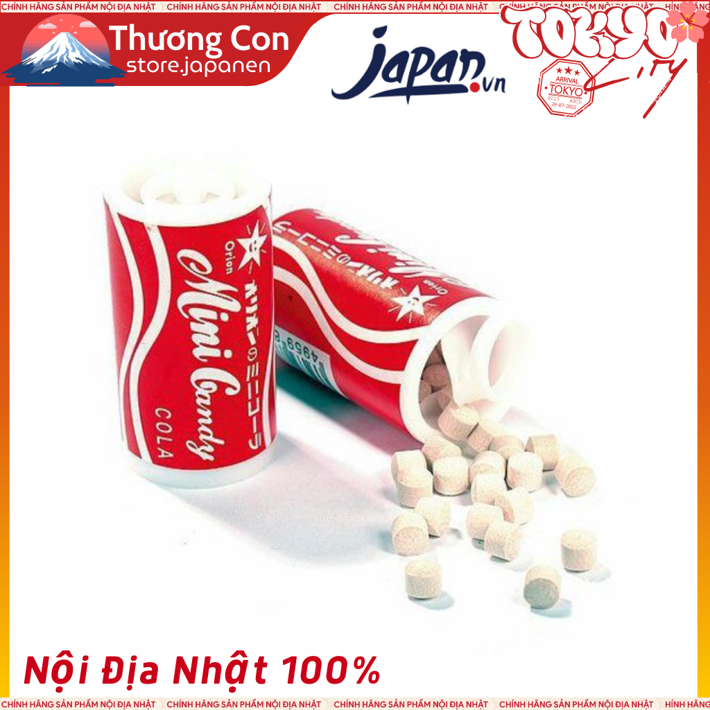 Kẹo C Mini Orion's Star 9g vị coca cola cho bé Nhật Bản
