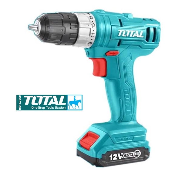 Máy khoan pin dùng pin sạc 12v 1.5ah total tdli1221 tdli1211 máy đã bao gồm pin sạc 12v và adapter sạc