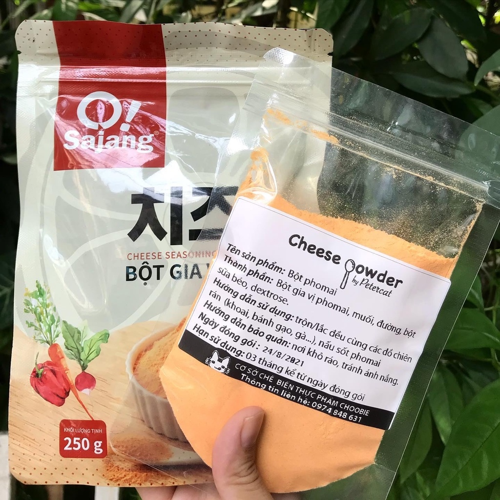[Chính Hãng]Bột phô mai (phomai bột) lắc khoai tây bánh gạo Osajang 250gr 100gr