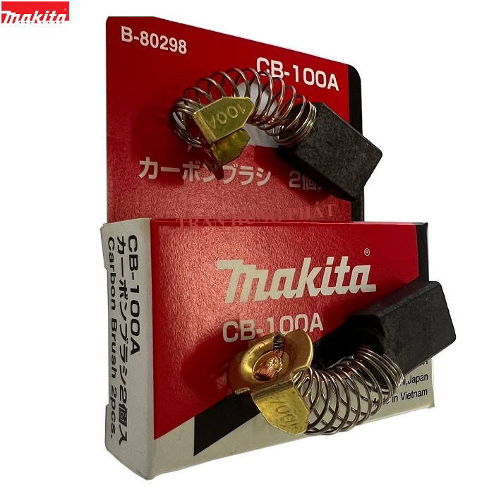 Chổi than cb100 cb 100 cb-100a makita chính hãng b-80298 cho 6906 9005b 9005n 9006b 9045b 9207spb 9741 9924db jn3200