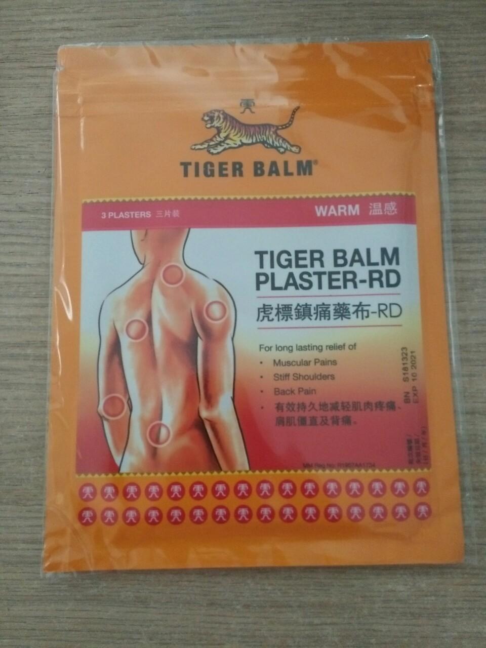Bịch miếng dán tiger balm plaster-rd warm 10cm x 14cm