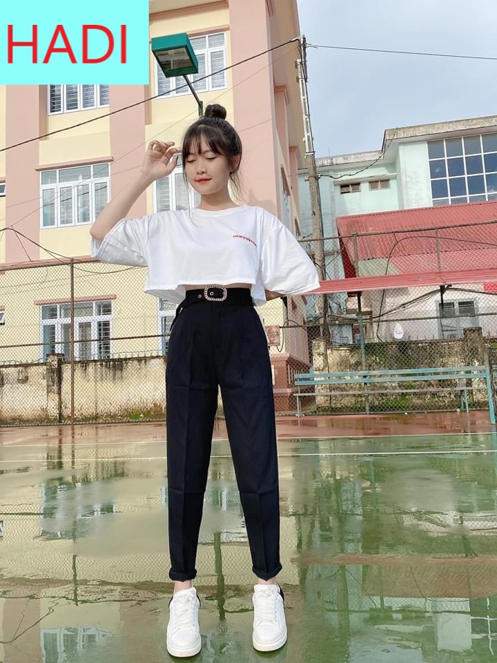 QUẦN TÂY NỮ LƯNG CAO HỌC SINH, QUẦN ÂU HỌC SINH NỮ, QUẦN TÂY NỮ ĐI HỌC ĐEN LƯNG CAO, PHOM ĐẸP DÁNG TRẺ TRUNG ,THỜI TRANG