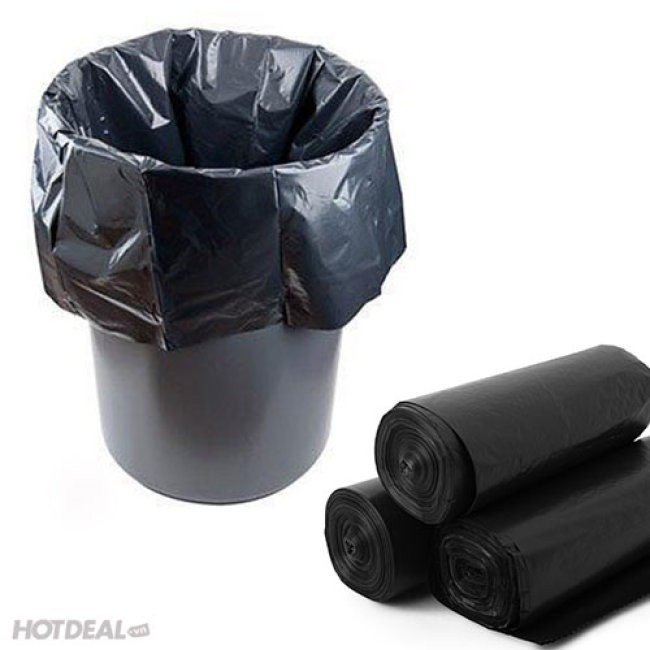 [SỈ/LẺ GIÁ TỐT] Túi Nilong Đen Không Quai Đựng Rác Siêu Dai Loại Cuộn Túi Cỡ 10kg