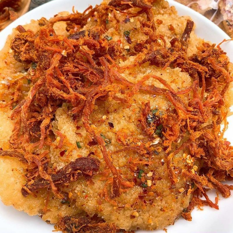Cơm cháy lắc khô bò hộp 500gram hàng ngon nhà làm
