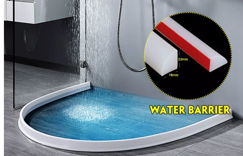 Nẹp silicone chặn nước chống tràn trong phòng tắm